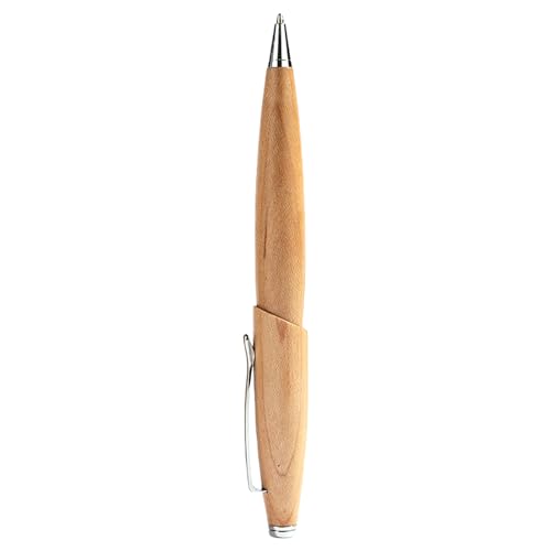 LLHCF Holz-Kugelschreiber mit Metallstiftclip, 0,7 mm, Stiftspitze, glatt zum Schreiben von Büro-Sing-Stift zum Schreiben von Tagebüchern von LLHCF