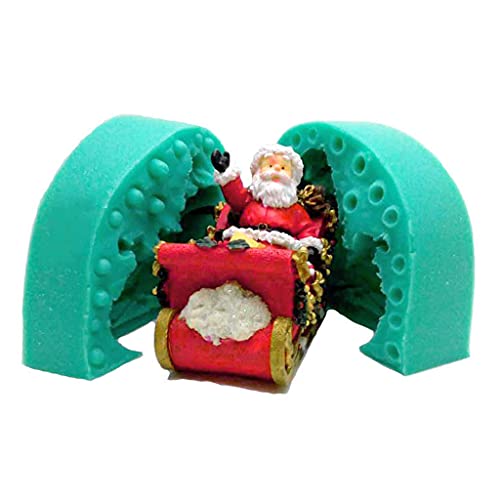 LLHCF Weihnachtsmann-Silikonformen, 3D-Weihnachtsmann, handgefertigte Seifenform, Gießen für Kuchendekoration, Dekoration LLHCF Weihnachtsmann-Silikonformen, 3D-Weihnachtsmann, handgefertigte Seifenform, Gießen für Kuchendekoration, Dekoration von LLHCF