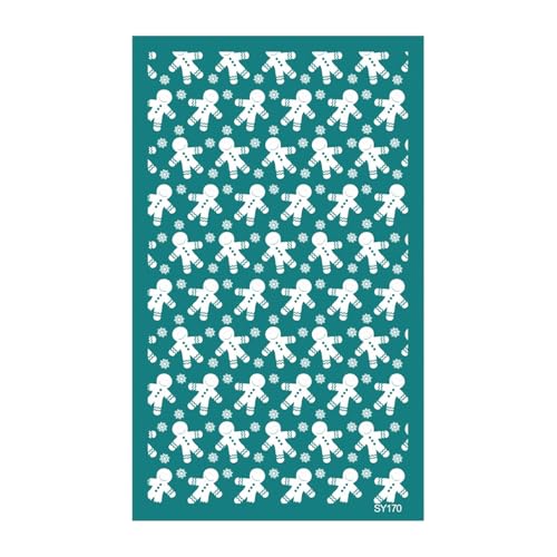 LLHCF Wiederverwendbare Siebdruck-Schablonen mit weihnachtlichem Motiv, Schneeflocken-Ohrringe, Siebdruck-Schablonen für T-Shirt-Fensterdekoration LLHCF Wiederverwendbare Siebdruck-Schablonen mit weihnachtlichem Motiv, Schneeflocken-Ohrringe, Siebdruck-Schablonen für T-Shirt-Fensterdekoration von LLHCF