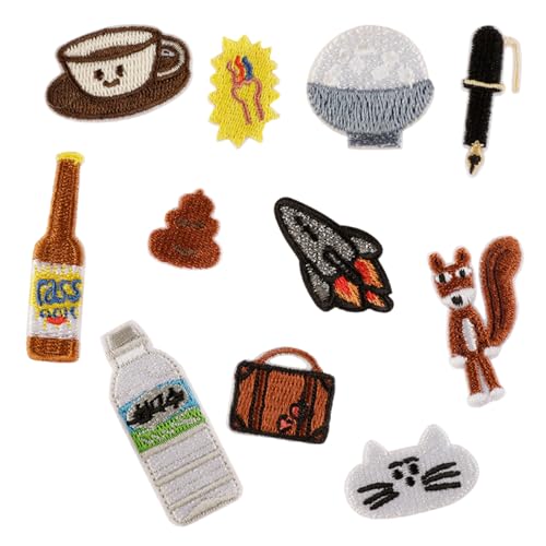 11 PCs Cartoon Gestickte Flecken Stiftreparaturen Eisen Auf Flecken Applikationsflecken Nähflecken Für Kleidung 11 PCs Cartoon Gestickte Flecken Stiftreparaturen Eisen Auf Flecken Applikationsflecken Nähflecken Für Kleidung von LLINthy