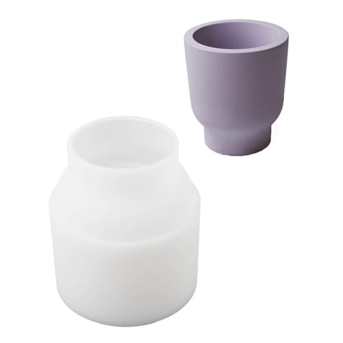 Becherförmige Silikonform, lebensmittelechtes Silikon, antihaftbeschichtet, für Töpferwaren, Töpfe, Pflaster, Ornamente, Heimdekorationen Becherförmige Silikonform, lebensmittelechtes Silikon, antihaftbeschichtet, für Töpferwaren, Töpfe, Pflaster, Ornamente, Heimdekorationen von LLINthy