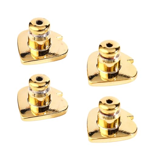 Elegante Ohrring-Verschlüsse in Herzform, Ohrschmuck, Zubehör, Ohrringstecker, Ersatz-Verschlüsse, 4 Stück Elegante Ohrring-Verschlüsse in Herzform, Ohrschmuck, Zubehör, Ohrringstecker, Ersatz-Verschlüsse, 4 Stück von LLINthy