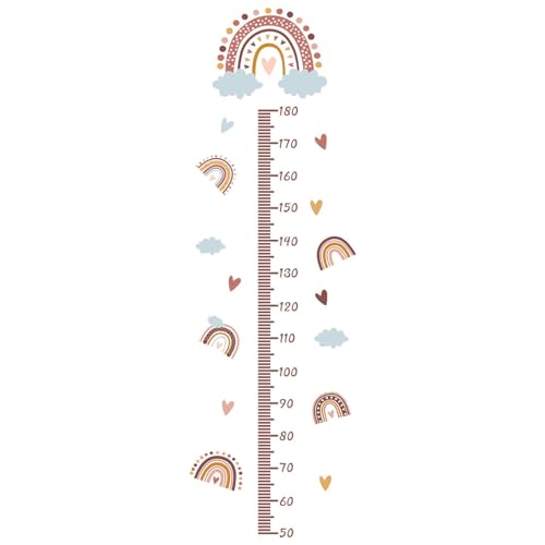 LLINthy Wandaufkleber mit Höhenmessung, Cartoon-Regenbogen, für Kinderzimmer, Kinderzimmer, Kinderzimmer, Heimdekorationen LLINthy Wandaufkleber mit Höhenmessung, Cartoon-Regenbogen, für Kinderzimmer, Kinderzimmer, Kinderzimmer, Heimdekorationen von LLINthy