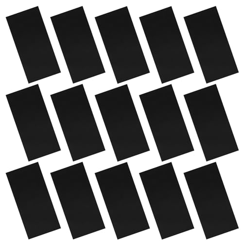 15 Stück schwarze selbstklebende Nylon-Reparaturflicken für Kleidung, Stoffflicken für Daunenjacke, Zelt, Kleidung, 19,8 x 9,8 cm, wasserdichte Stoffflicken zum Aufkleben auf Stoff, Stoffreparaturband von LLOUSSAK