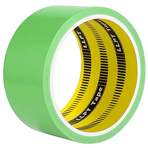 LLPT Klebeband Gewebeband Hochwertiges Farbiges Klebeband Geeignet für DIY Handwerk Dekoration für den Innen- und Außenbereich, 1 Rollen 50MM x 9M Grün (DT601GN) von LLPT