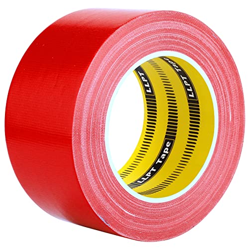 LLPT Klebeband Gewebeband Premium-Qualität 60 mm x 30 m x 0,23 mm Rückstandsfreier, Starker Klebstoff Farbe rot(DT244) von LLPT