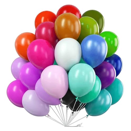 10/15/20/30 Stück Latex-Ballons, 25,4 cm, matt, Helium-Ballons für Geburtstagsparty, Hochzeit, Bogen-Hintergrunddekoration (25,4 cm, 10 Stück) von LMDO