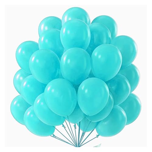 10/15/20/30 Stück Latex-Ballons, 25,4 cm, matt, Helium-Ballons für Geburtstagsparty, Hochzeit, Bogen-Hintergrunddekoration (25,4 cm, Blau, 15 Stück) von LMDO