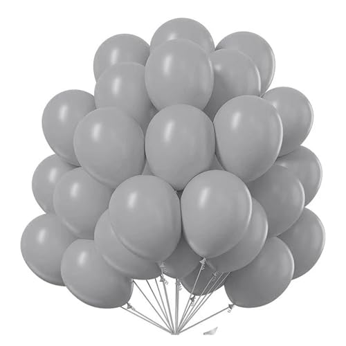 10/15/20/30 Stück Latex-Ballons, 25,4 cm, matt, Helium-Ballons für Geburtstagsparty, Hochzeit, Bogen-Hintergrunddekoration (25,4 cm, Schwarz, 19 mm, 10 Stück) von LMDO