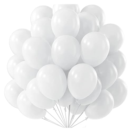 10/15/20/30 Stück Latex-Ballons 25,4 cm / 30,5 cm matte Heliumballons für Geburtstagsparty, Hochzeit, Bogen-Hintergrunddekoration (30 Stück, Silber) von LMDO