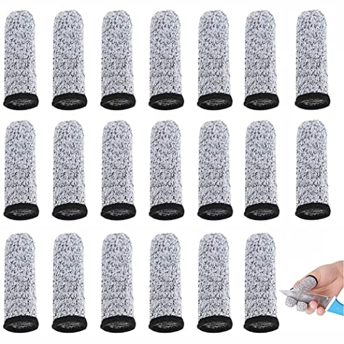 20 Stück Fingerschutz Rutschfest Fingerlinge Handschuh Daumenschutz Fingerlinge Schnittfester Schutz Handschuhe Finger Ärmel Finger Abdeckung Für Küche, Arbeit, Skulptur, Rutschfest von LMOOON