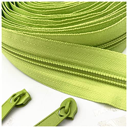 LNEMYQRS Reißverschluss 20 Meter Lange Zipper-Abzieher 5# Nylon-Spulen-Reißverschluss for DIY. Nähbekleidung Zubehör Zipper(Green 234) von LNEMYQRS