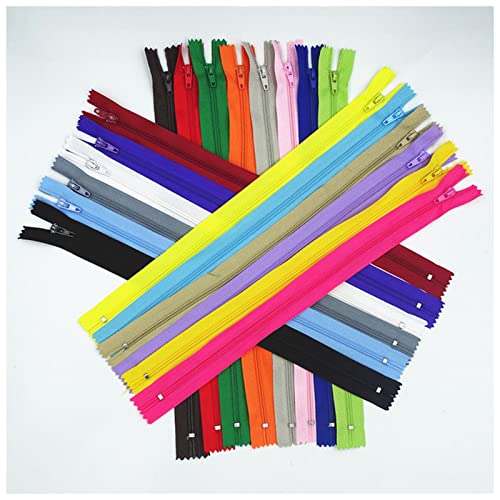 LNEMYQRS Reißverschluss 20 stücke (3-10 cm) 7,5-2 5 cm Geschlossener Nylon-Spulen-Reißverschluss for Kleidung geeignet Zipper(Mix,15cm) von LNEMYQRS