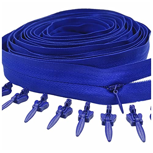 LNEMYQRS Reißverschluss Unsichtbares Nylon 3# Reißverschluss 10 Meter Langer Reißverschluss 20 Automatische Schieberegler for Kleidung Handtaschen Zipper(Dark Blue) von LNEMYQRS