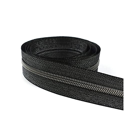 Reißverschluss 5 Meter Farben Rose Gold Zähne Nylon Reißverschluss Kunststoff Rolle Reißverschluss for Tasche Geldbörse Reißverschluss Reparatursatz DIY. Kleidungsstück Nähzubehör Zipper(Gun) von LNEMYQRS