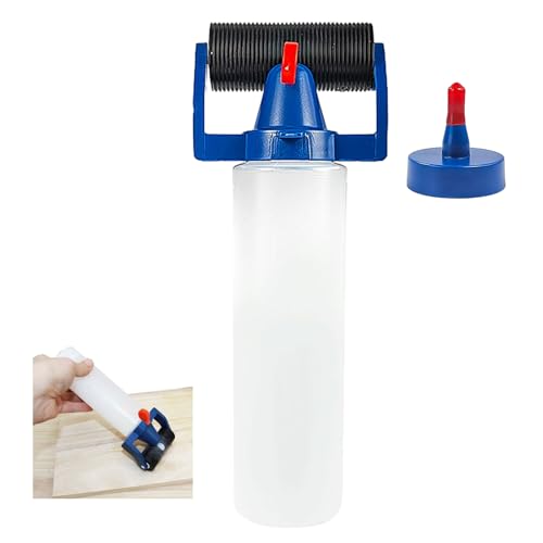 LNGJIN Leimflasche Leer,Holzleim Applikator,Leimverteiler,Kleber Pinsel Kit,Leimwalzen Applikatorflasche,Leimspender für Holzleim,Wood Glue Roller Applicator Bottle für die Holzbearbeitung von LNGJIN