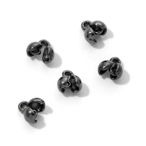 10–20 Stück/Los Quetschperlen, 18 Karat vergoldete Endcrimps für die Schmuckherstellung, DIY-Armbänder, Zubehör, Perlenspitzen-Verbinder, Befunde, Schwarz, 10 Stück 10–20 Stück/Los Quetschperlen, 18 Karat vergoldete Endcrimps für die Schmuckherstellung, DIY-Armbänder, Zubehör, Perlenspitzen-Verbinder, Befunde, Schwarz, 10 Stück von LNHBZ