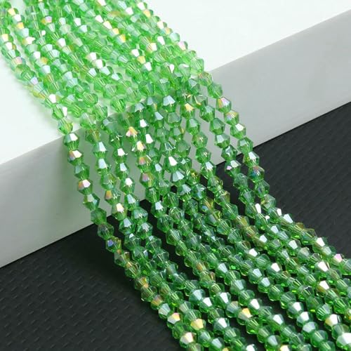 10 Stränge Bicone-Kristallglasperlen, 4,0 mm facettierte Kristallperlen-Anhänger für DIY-Armbandringe, Schmuckherstellungsset, AB-Grün, 10 Stränge, 10 Stränge, 4,0 mm 10 Stränge Bicone-Kristallglasperlen, 4,0 mm facettierte Kristallperlen-Anhänger für DIY-Armbandringe, Schmuckherstellungsset, AB-Grün, 10 Stränge, 10 Stränge, 4,0 mm von LNHBZ