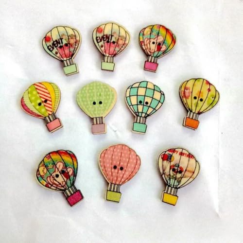 50 Stück natürliche Holzknöpfe mit 2 Löchern, Schmetterlingsblumen, Scrapbooking, Basteln, Nähzubehör, Dekorationen, Ballon, 30 mm 50 Stück natürliche Holzknöpfe mit 2 Löchern, Schmetterlingsblumen, Scrapbooking, Basteln, Nähzubehör, Dekorationen, Ballon, 30 mm von LNHBZ