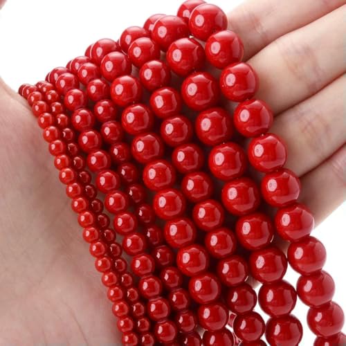 Natürlicher runder Stein, 4 6 8 10 12 mm, Tigerauge, Kristalle, Lava, Türkis, Jade, lose Perlen zur Schmuckherstellung, DIY-Armband, Handarbeit, Koralle, 10 mm, ca. 35 Perlen Natürlicher runder Stein, 4 6 8 10 12 mm, Tigerauge, Kristalle, Lava, Türkis, Jade, lose Perlen zur Schmuckherstellung, DIY-Armband, Handarbeit, Koralle, 10 mm, ca. 35 Perlen von LNHBZ