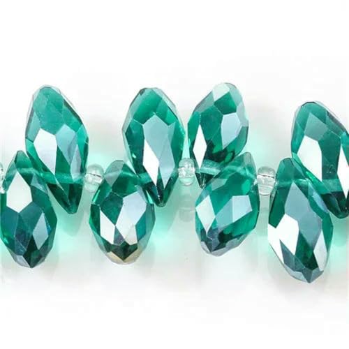 Österreichische mehrfarbige Glasperlen in Tropfenform zur Schmuckherstellung, Halskette, DIY-Zubehör, facettierte Kristall-Briolette-Perlen, Großhandel, Z013AB, 8 x 13,0 mm, 50 Stück Österreichische mehrfarbige Glasperlen in Tropfenform zur Schmuckherstellung, Halskette, DIY-Zubehör, facettierte Kristall-Briolette-Perlen, Großhandel, Z013AB, 8 x 13,0 mm, 50 Stück von LNHBZ