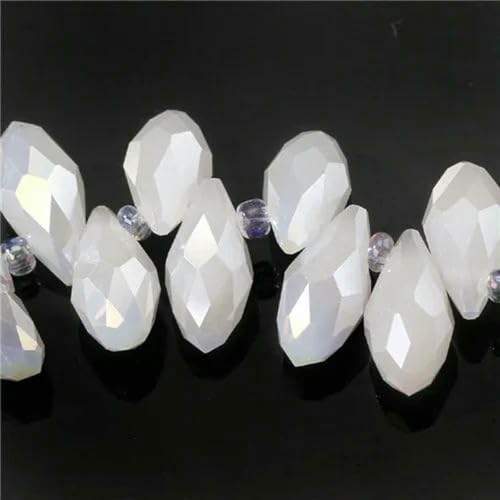 Österreichische mehrfarbige Glasperlen in Tropfenform zur Schmuckherstellung, Halskette, DIY-Zubehör, facettierte Kristall-Briolette-Perlen, Großhandel, Z023AB, 8 x 13,0 mm, 50 Stück Österreichische mehrfarbige Glasperlen in Tropfenform zur Schmuckherstellung, Halskette, DIY-Zubehör, facettierte Kristall-Briolette-Perlen, Großhandel, Z023AB, 8 x 13,0 mm, 50 Stück von LNHBZ