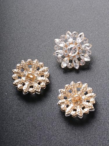 Stück/Beutel mit luxuriösen, ausgehöhlten Strasssteinen in Blumenform, Metallknöpfe, Kleidungstaschen, Schuhe, Hüte, Schmuckzubehör - Hellweiß 1–29 mm - 4 Stück Stück/Beutel mit luxuriösen, ausgehöhlten Strasssteinen in Blumenform, Metallknöpfe, Kleidungstaschen, Schuhe, Hüte, Schmuckzubehör - Hellweiß 1–29 mm - 4 Stück von LNHBZ