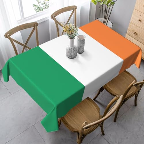 LNNIUK Rechteckige Tischdecke mit irischem Flaggenaufdruck, Küchentischdecke für Esszimmer, Party, Bauernhaus, Picknick im Freien von LNNIUK