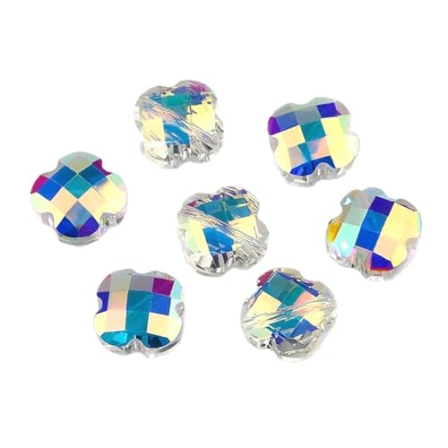 Crystal Kunststoffperlen 50 Stück 12 mm super glänzende Kristallperlen, facettierte Perlen, Glas, lose Spacer-Schmuckperlen for Schmuckherstellung, DIY von LNNXSZ