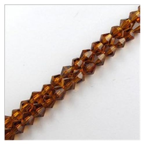 Kristall Facettierte Perlen 4mm 200 Stück Doppelkegel Kristallperlen lose Kugel Versorgung AB Farbe Beschichtung Armband Schmuckherstellung DIY(Color-7) von LNNXSZ