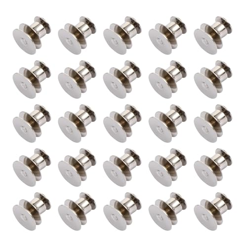 Verriegelungsstift Verschluss 50 Sets Schmetterling Schnalle Flat Top Krawatte Pin Keepers Locking Verschluss Kupfer Krawatte Zurück von LNNXSZ