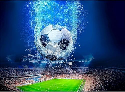 Puzzleteile mit 1000 Teilen, Fantasy-Fußballstadion, klassisches Puzzle, 3D-Puzzle, DIY-Kit, Geschenkpapier, Heimdekoration ... 50 x 70 cm von LNTYW