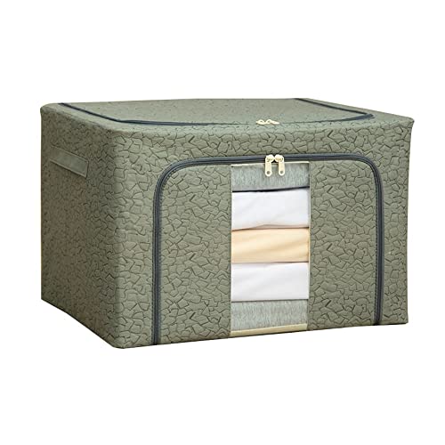 LNVBGHR Aufbewahrungsbox for Kleidung, faltbar, große Kapazität, Steppdecke, staubdicht, Sortierbox, Unterbett-Aufbewahrungsbox, Kleiderschrank/Schrank-Aufbewahrung(Gris) von LNVBGHR