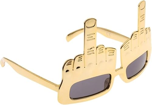 1Pc Goldene knifflige Mittelfinger-Sonnenbrille, kreative Mittelfinger-Handform,Finger,albern, lustige PartySonnenbrille,Party-Sonnenbrille, Glamour-Sonnenbrille und Brillen,Masken and Zubehör,Brillen von LNYMZD