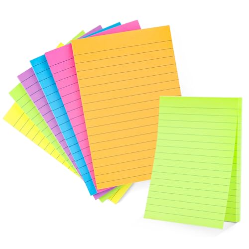 270Blatt Farbige Haftnotizen,Selbstklebende Klebezettel 100X150 Sticky Note,Stark klebende Notizzettel für Notizen,Klebezettel zum Beschriften,Selbstklebende Haftnotizzettel,für Schulsachen,Büro,Hause von LOBVABA