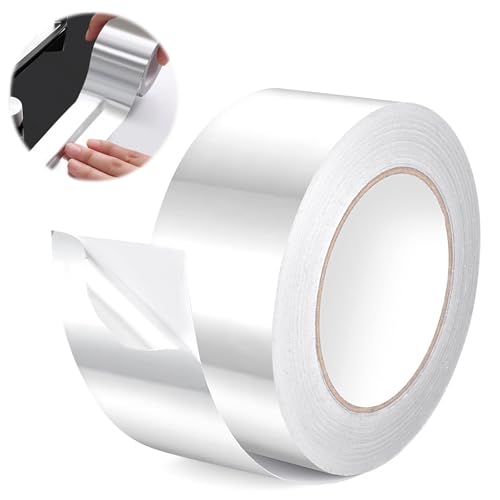 LOBVABA Aluminium Klebeband 1 Rollen 50mm x 50 m, klebeband dampfsperre, aluminium klebeband,hitzebeständiges klebeband,Kann zum Abdichten, Flicken und Isolieren verwendet werden von LOBVABA