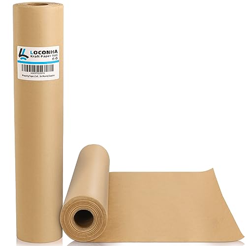 Geschenkpapier, Bastelpapier, braune Kraftpapierrolle, 17,8 x 30,5 m, für Geschenkverpackungen, Bodenbelag, Pinnwand, Kunsthandwerk, Blumenstrauß, Blume, Tischläufer, Poster, Packpapier für von LOCONHA