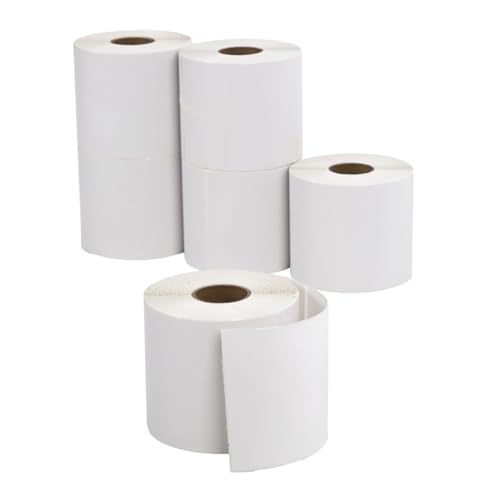 LOGIC PACK Thermo Etiketten 100 x 150 mm Etiketten Selbstklebend für Zebra Etiketten Drucker Versandetiketten Klebeetiketten zum Bedrucken (3000 Stück Etikketen - 6 Rollen) von LOGIC PACK