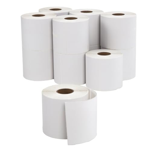 LOGIC PACK Thermo Etiketten 100 x 150 mm Etiketten Selbstklebend für Zebra Etiketten Drucker Versandetiketten Klebeetiketten zum Bedrucken (6000 Stück Etikketen - 12 Rollen) von LOGIC PACK