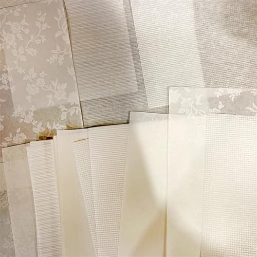 LOHAUKQD Transparentpapier 20 Blatt A5 Seidenpapier mit Rosenmuster, Strukturpapier, ausgefallenes Kartenpaket, leichtes Bastelpapier, Kartenpapier, Scrapbooking von LOHAUKQD