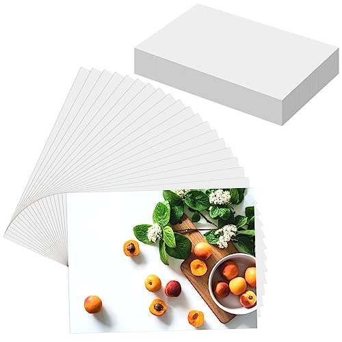 50 Blatt Fotopapier, 8,9 x 12,7 cm, Premium-Fotopapier für Druckerbild, hochglänzendes Sofort-Trockenpapier für Drucker, geeignet für Flyer, Kalender und Broschüren von LOKUNN