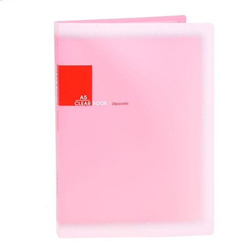 (R) Kunststoff A5-Papier 20 Pockets Datei Dokument Ordner Halter - Rosa von LOLAY