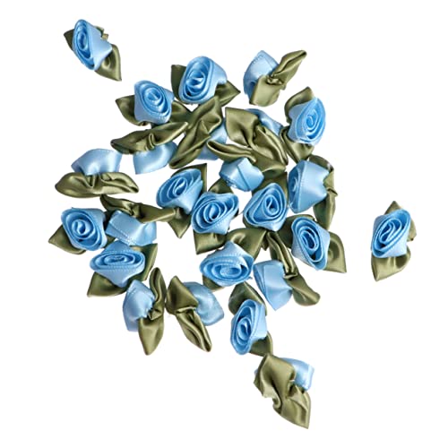 LOLIPPYY 1 Satz Handwerk geschenkdeko dekorieren blumendeko schimmernd Künstliche Pflanzen für die Innendekoration Dekorativ Tulpen DIY für Band DIY Bandblume Sky-blue von LOLIPPYY