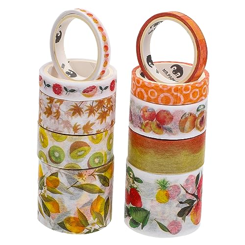LOLIPPYY 10Stücke Washi Tape Dekoratives Klebeband für DIY Handwerk Scrapbooking Journaling Geschenkverpackung Umweltfreundliches Material Einfache Anwendung LOLIPPYY 10Stücke Washi Tape Dekoratives Klebeband für DIY Handwerk Scrapbooking Journaling Geschenkverpackung Umweltfreundliches Material Einfache Anwendung von LOLIPPYY