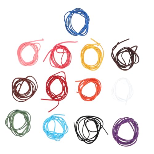 LOLIPPYY 20 Stück 1m DIY Schmuck Schnüre Doppelseitige Plüsch Hängende Lanyard Seile DIY Zubehör Zubehör Für Armband Perlen Schmuck (mischfarbe) von LOLIPPYY