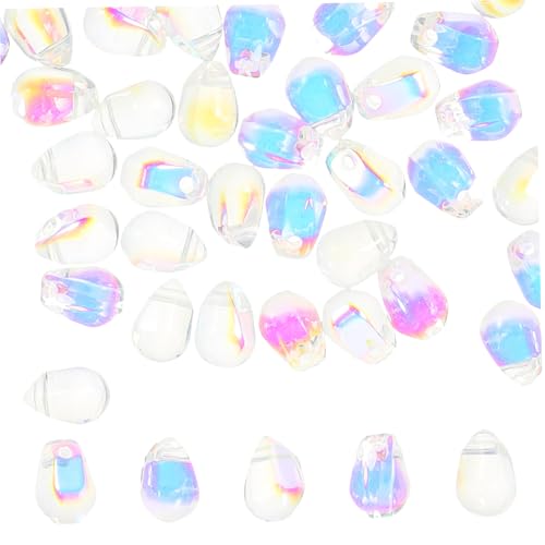 LOLIPPYY 50stücke Glasperlen Für -schmuck Facettierte Bunte Glasperlen Doppelloch Für Armbänder Und Halsketten Handwerksmaterialien Für Kreative Projekte LOLIPPYY 50stücke Glasperlen Für -schmuck Facettierte Bunte Glasperlen Doppelloch Für Armbänder Und Halsketten Handwerksmaterialien Für Kreative Projekte von LOLIPPYY