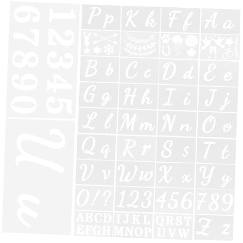 LOLIPPYY Buchstaben Schablonen Teilig aus Pet Kunststoff Wiederverwendbar für Malerei DIY Wanddeko Zahlen Zeichen Basteln Kunsthandwerk LOLIPPYY Buchstaben Schablonen Teilig aus Pet Kunststoff Wiederverwendbar für Malerei DIY Wanddeko Zahlen Zeichen Basteln Kunsthandwerk von LOLIPPYY