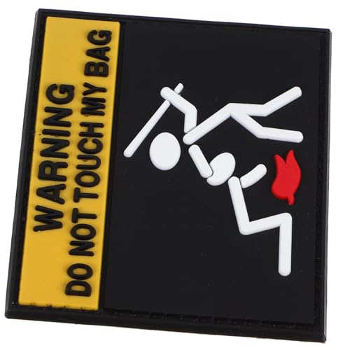 LOLIPPYY Warning Patch Aufnäher mit Weichgummi Beständig Vielseitig für Kleidung Rucksäcke Jacken DIY Kreative Textilapplikation LOLIPPYY Warning Patch Aufnäher mit Weichgummi Beständig Vielseitig für Kleidung Rucksäcke Jacken DIY Kreative Textilapplikation von LOLIPPYY