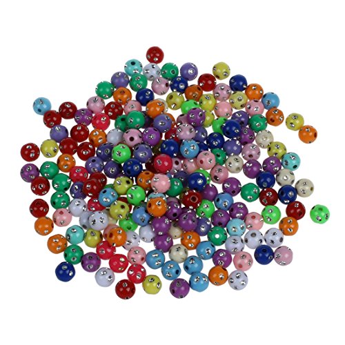 LOLPALONE 200 Stück Kunststoffperlen für Rhinestone Multi Crafts Farbe von LOLPALONE