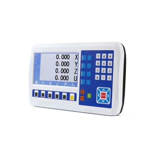 Lineare Skala mit digitaler Anzeige 11-sprachiges 2- oder 3-Achsen-BIG-LCD-DRO-Digitalanzeigesystem-Anzeigeset-Kit for Drehmaschinen, Fräsmaschinen und CNC-Maschinen(2 axis dro) von LOMCOT